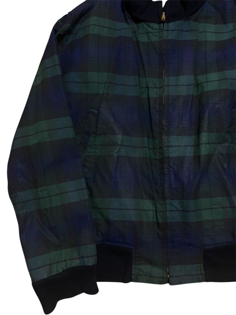 90s ラルフローレン　USA製　オイルドジャケット　ブラックウォッチ