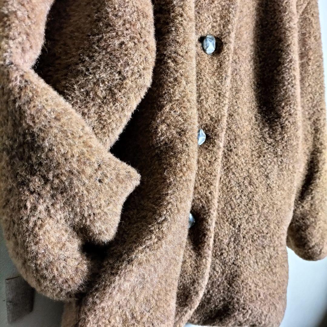 【fin.】　ピーコート　キャメル　ブラウン　ワントーン