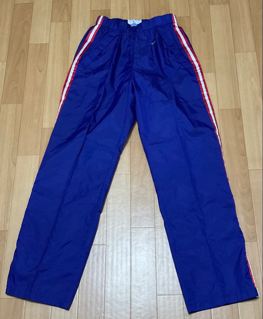 【レトロ】チャンピオンChampion ストライプナイロン上下セットL