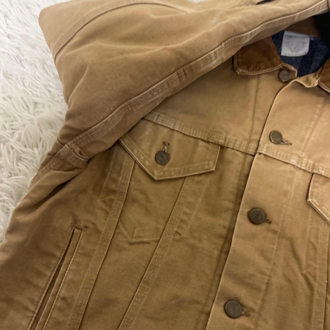 【美品】Carhartt 裏地ブランケット3rd トラッカージャケット 42