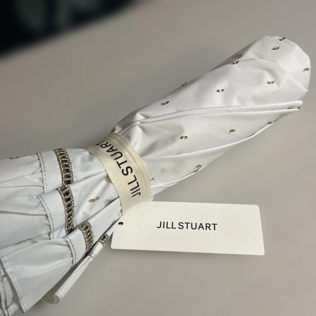 ジルスチュアート晴雨兼用傘 99% UVカット　キラキラ　フリル