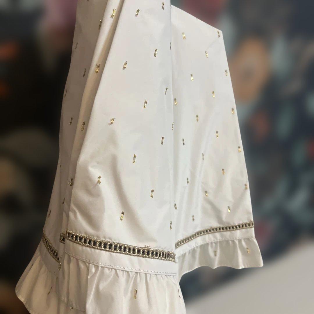 ジルスチュアート晴雨兼用傘 99% UVカット　キラキラ　フリル