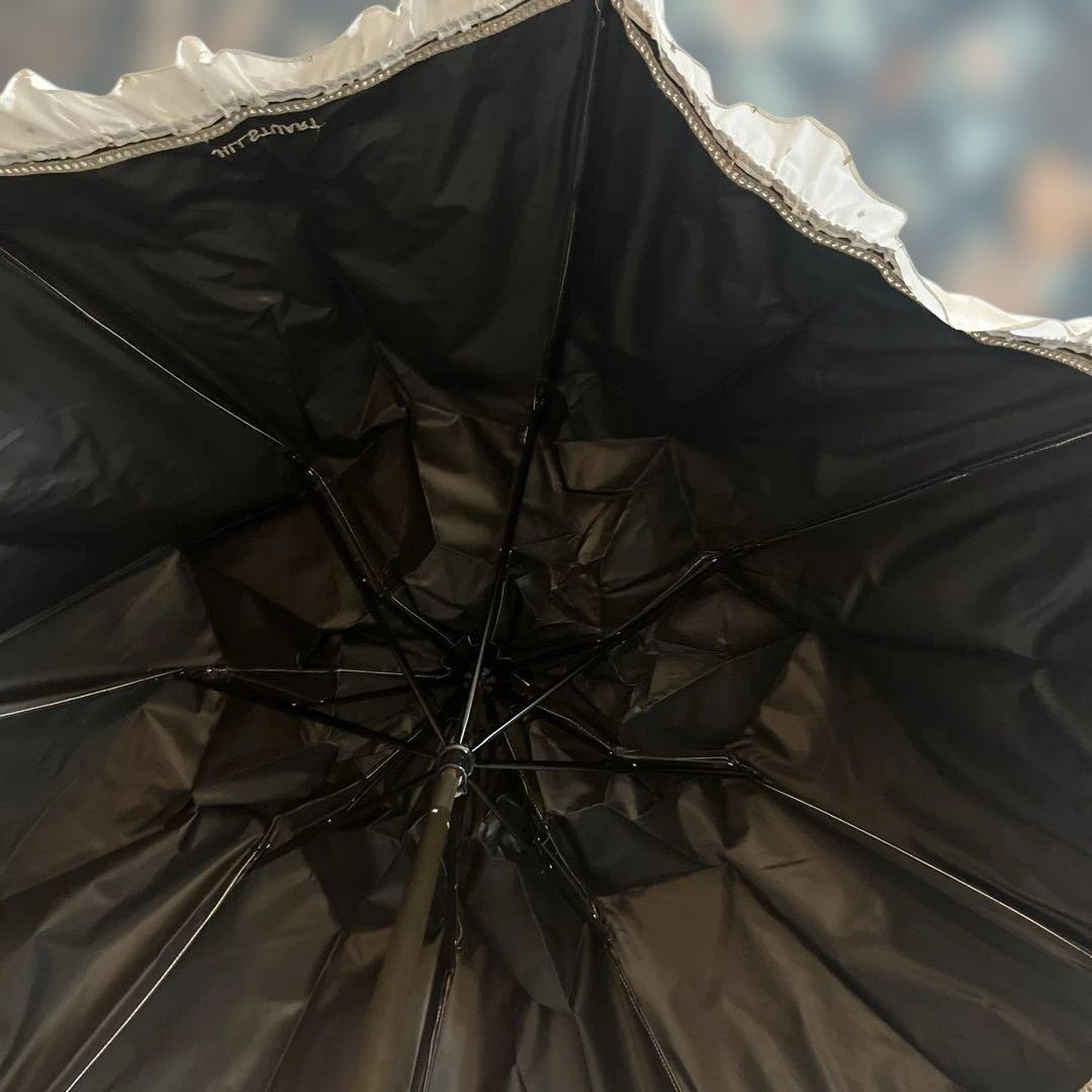 ジルスチュアート晴雨兼用傘 99% UVカット　キラキラ　フリル