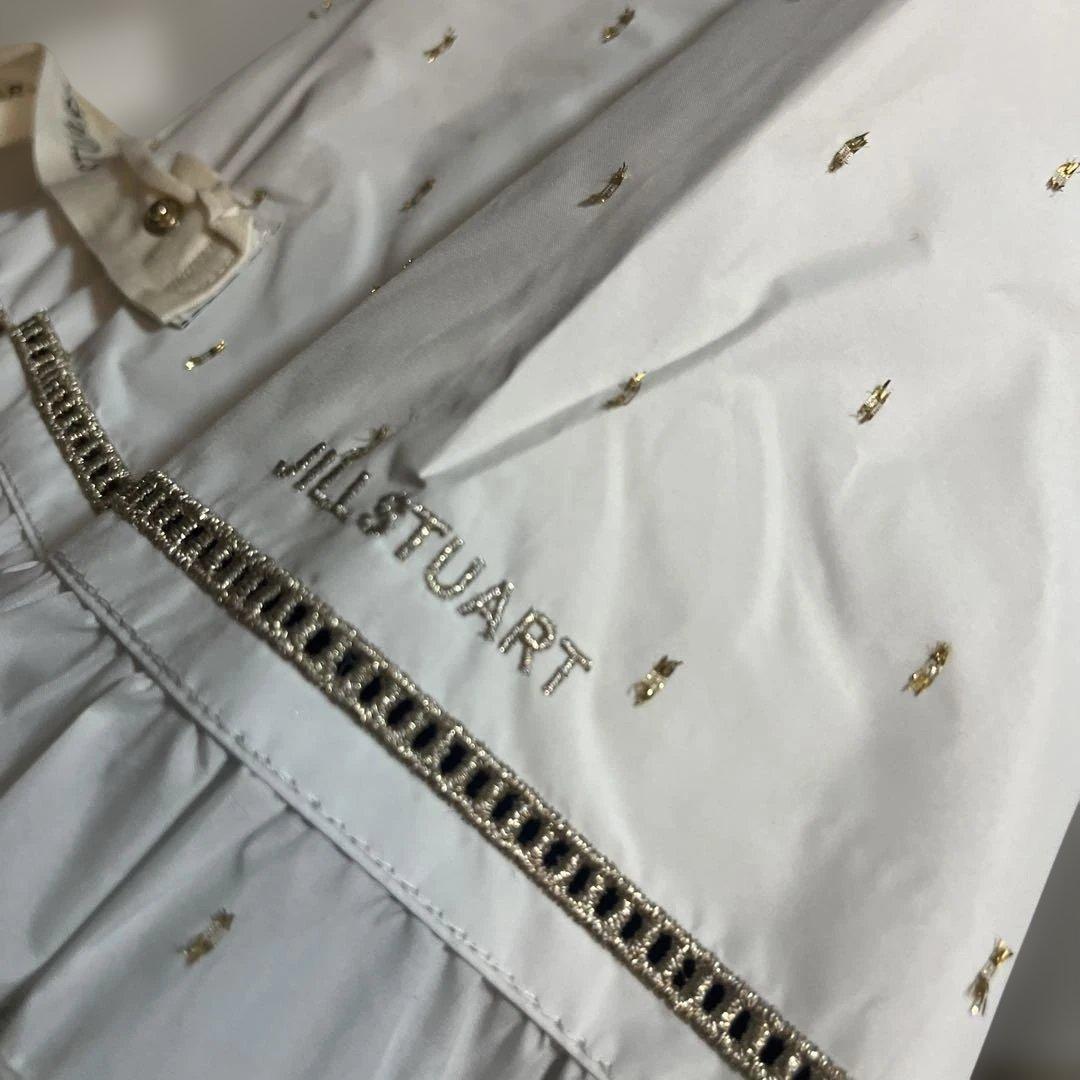 ジルスチュアート晴雨兼用傘 99% UVカット　キラキラ　フリル