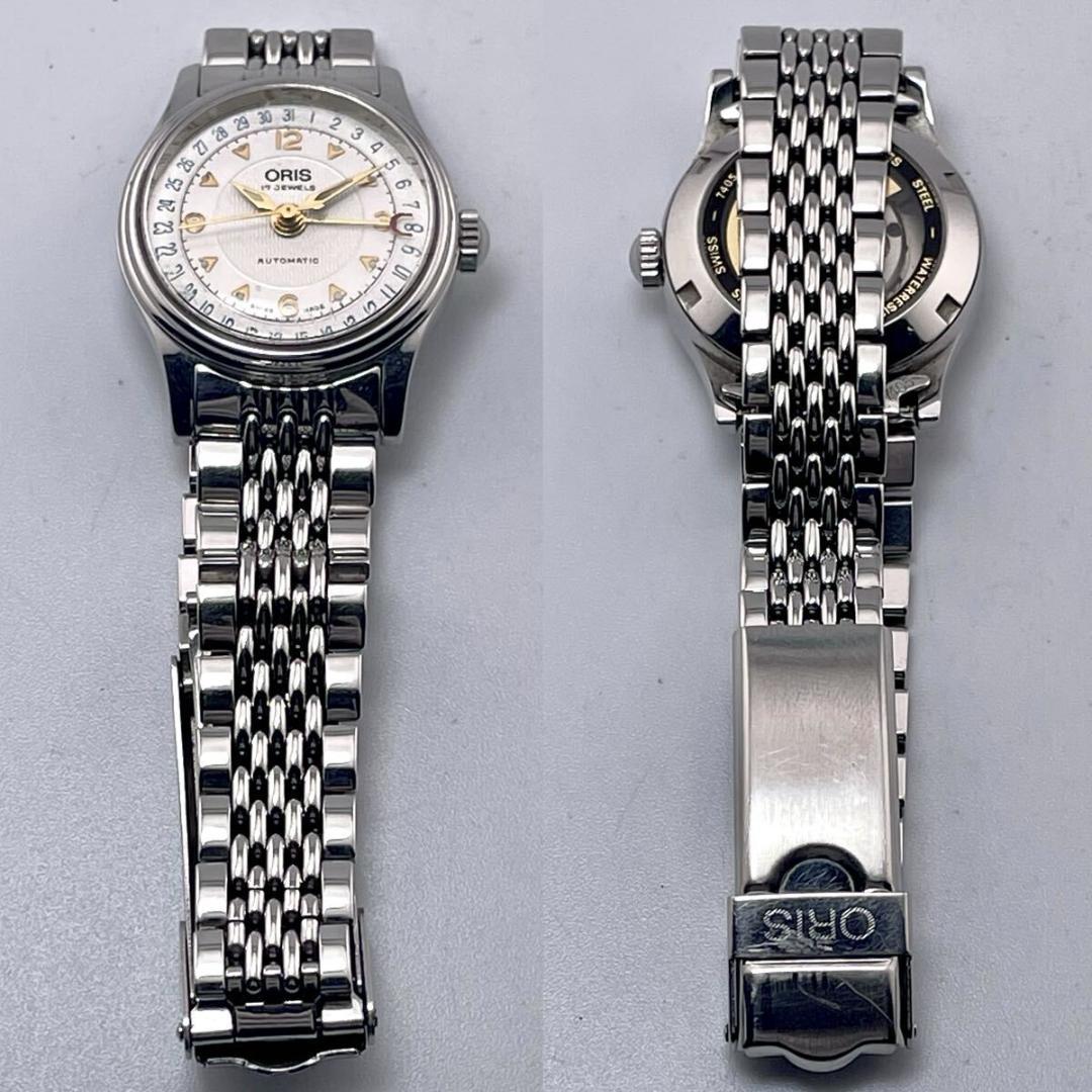 【極美品/稼働】オリス ポインターデイト ビッグクラウン 7405 自動巻 時計