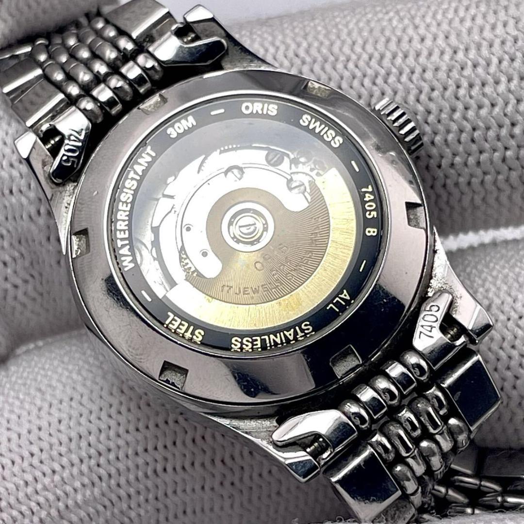 【極美品/稼働】オリス ポインターデイト ビッグクラウン 7405 自動巻 時計