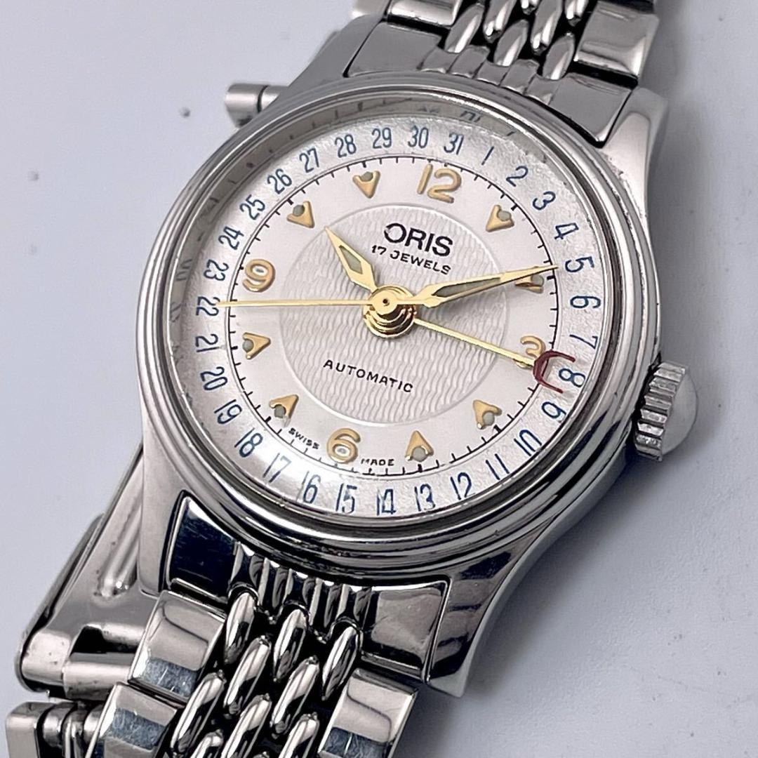 【極美品/稼働】オリス ポインターデイト ビッグクラウン 7405 自動巻 時計