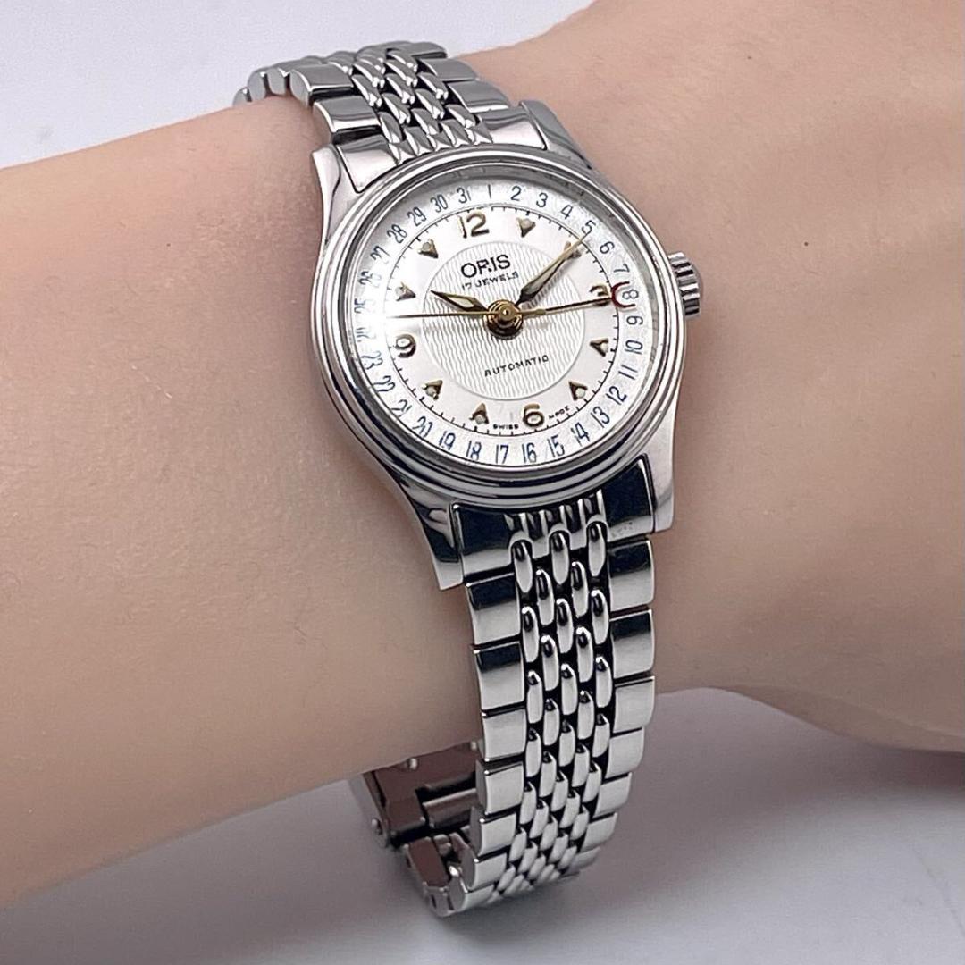 【極美品/稼働】オリス ポインターデイト ビッグクラウン 7405 自動巻 時計