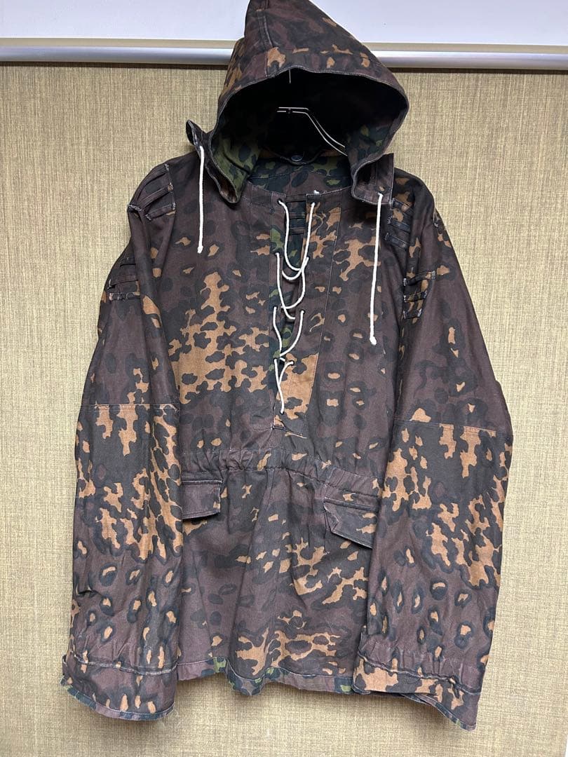 ナチス　ドイツ軍　オークリーフカモ　スモック　リバーシブル