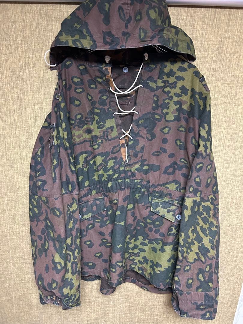 ナチス　ドイツ軍　オークリーフカモ　スモック　リバーシブル
