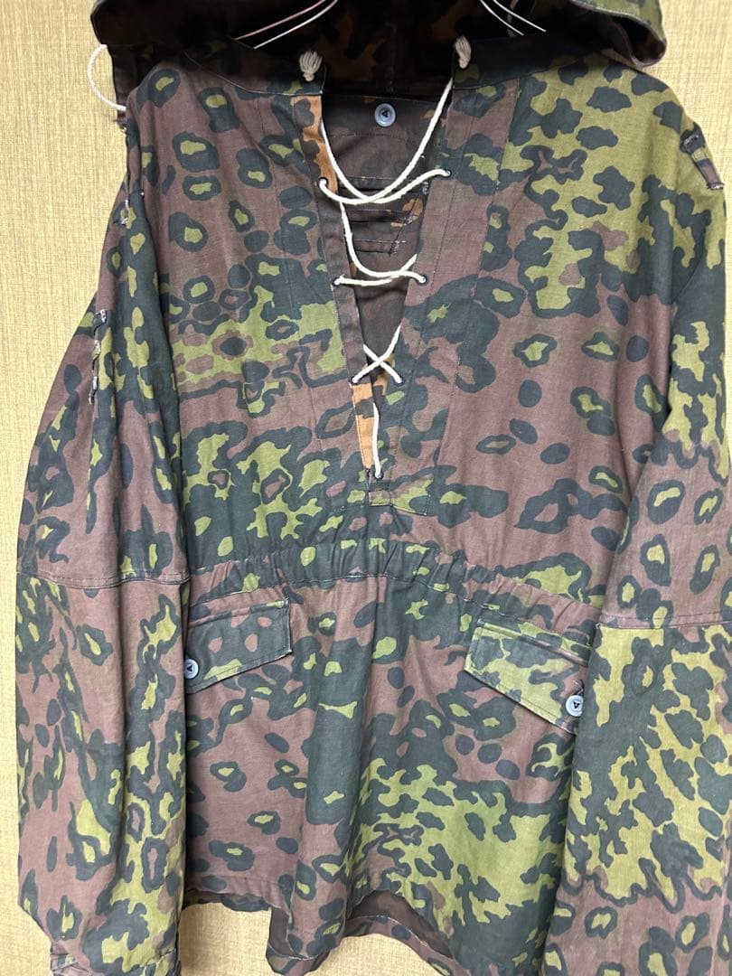 ナチス　ドイツ軍　オークリーフカモ　スモック　リバーシブル