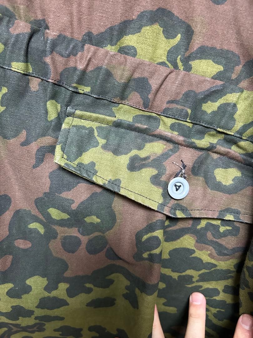 ナチス　ドイツ軍　オークリーフカモ　スモック　リバーシブル