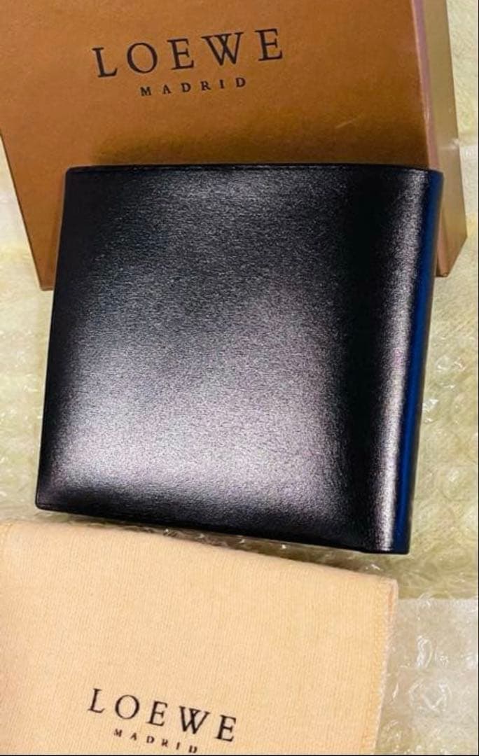 ロエベ　LOEWE 二つ折り財布　ブラック　新品未使用　ヴィンテージ