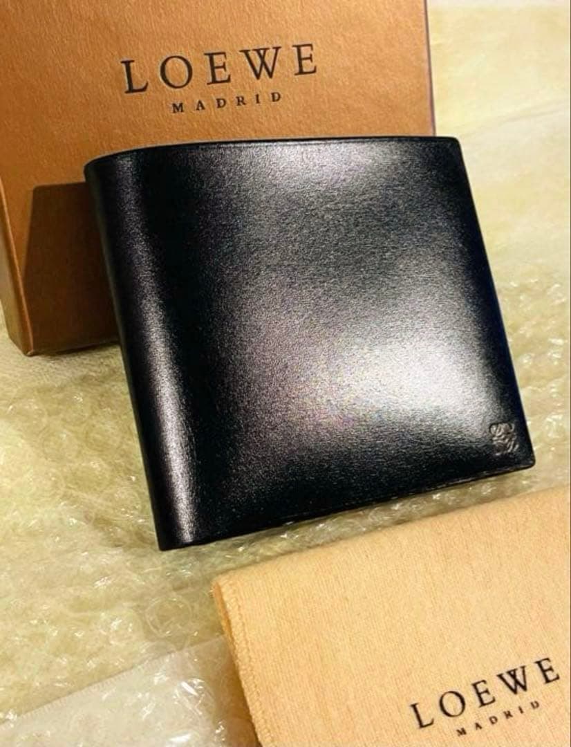 ロエベ　LOEWE 二つ折り財布　ブラック　新品未使用　ヴィンテージ