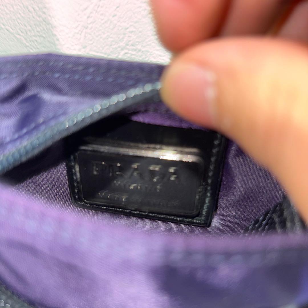 M*S様 PRADA プラダ ショルダーバッグ サコッシュ ナイロン　パープル