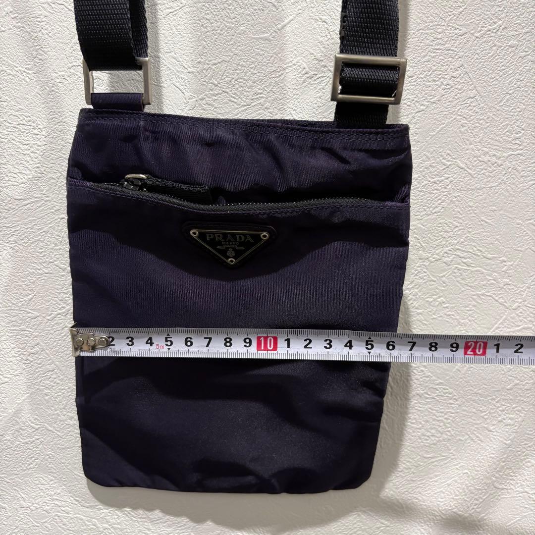M*S様 PRADA プラダ ショルダーバッグ サコッシュ ナイロン　パープル