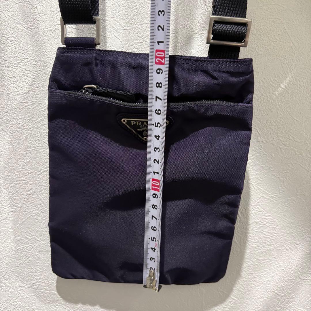 M*S様 PRADA プラダ ショルダーバッグ サコッシュ ナイロン　パープル