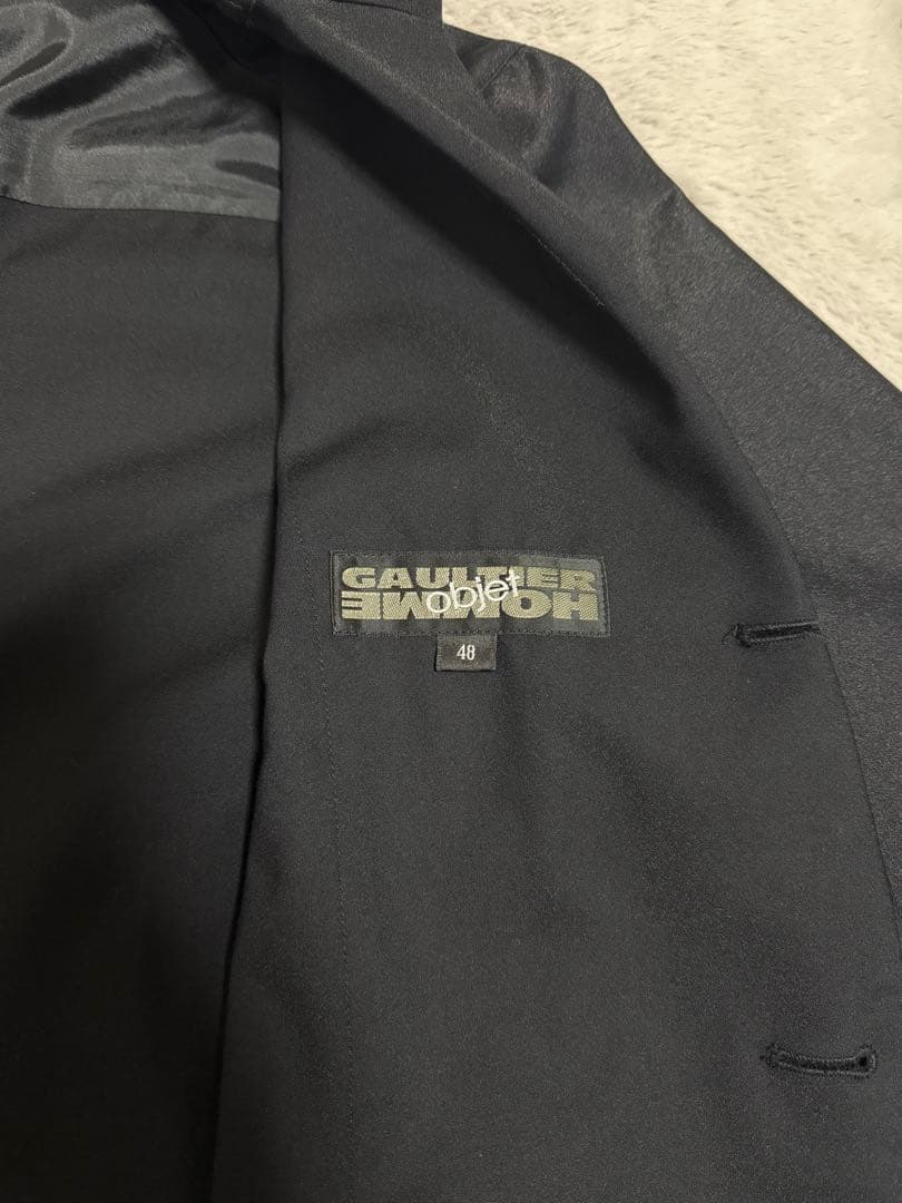 GAULTIER HOMME テーラードジャケット 48 黒