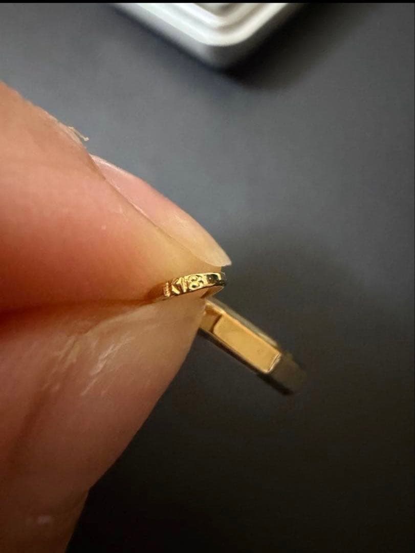 K18 愛/ラブ　時計ペンダント3.96g