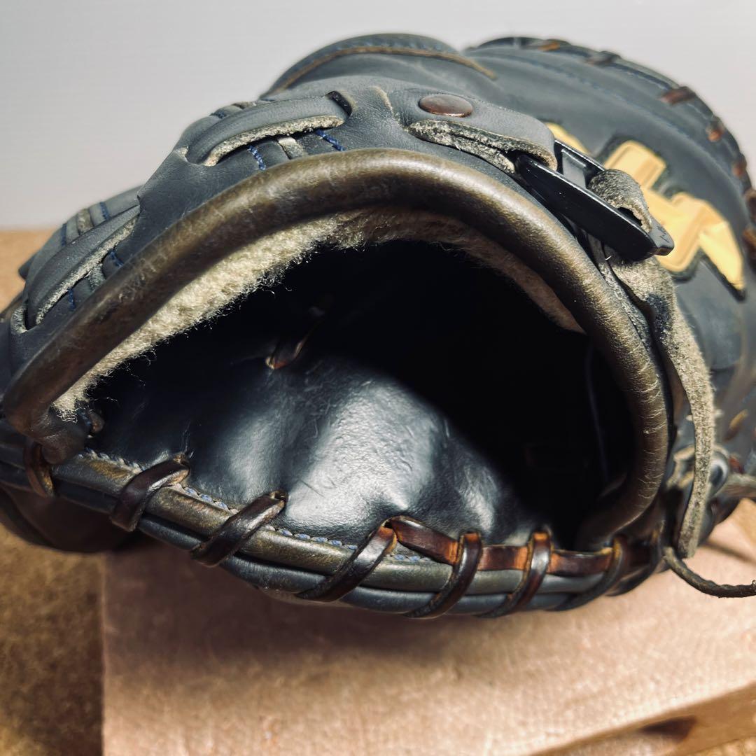 ハタケヤマ硬式捕手ミット／真心ブラック／一般.大人用