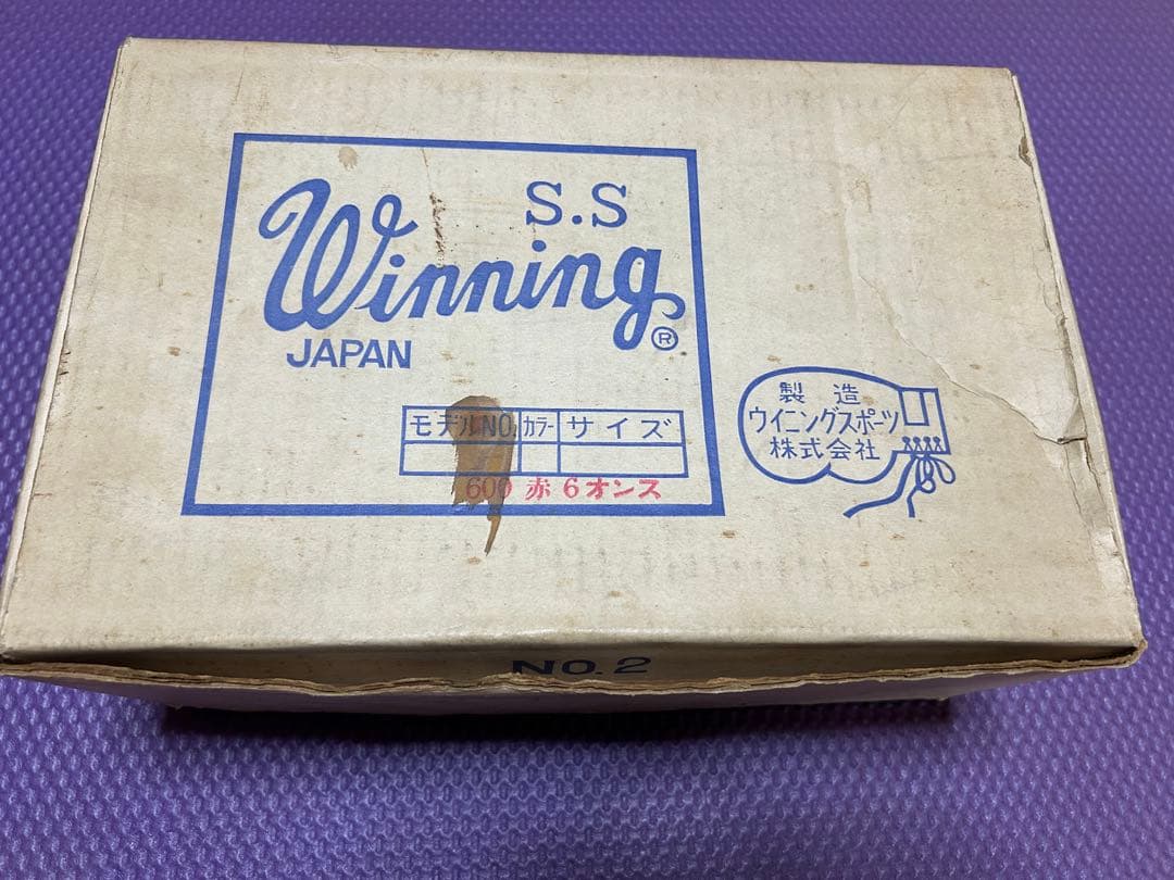 Winning ボクシンググローブ 6oz 赤　ウイニング　旧ロゴ