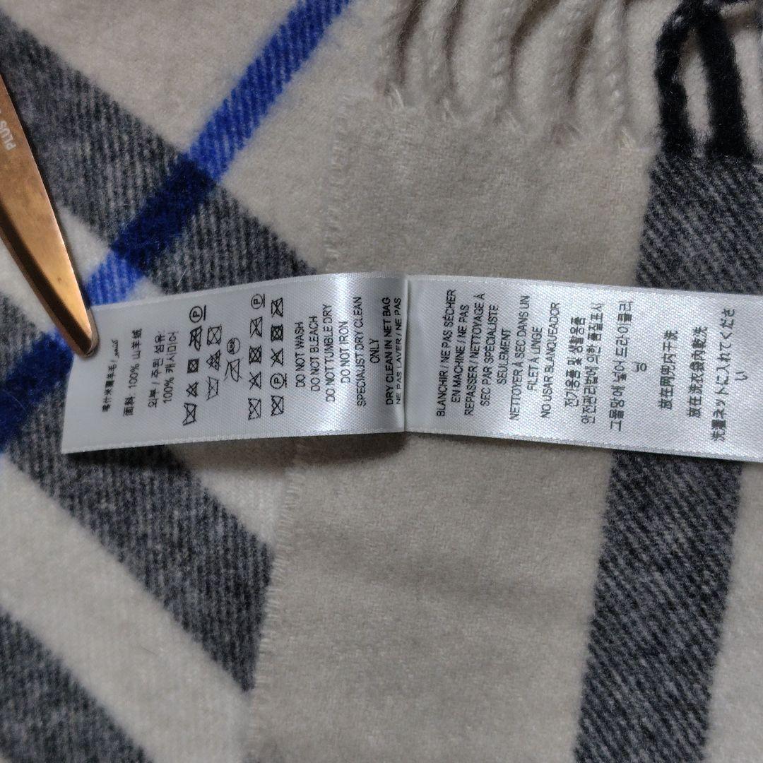 BURBERRY バーバリー マフラー　カシミヤ100% ビッグノバチェック