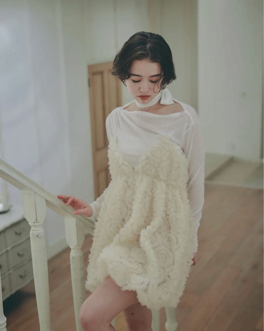 ワンピース notre emor tulle mini dress