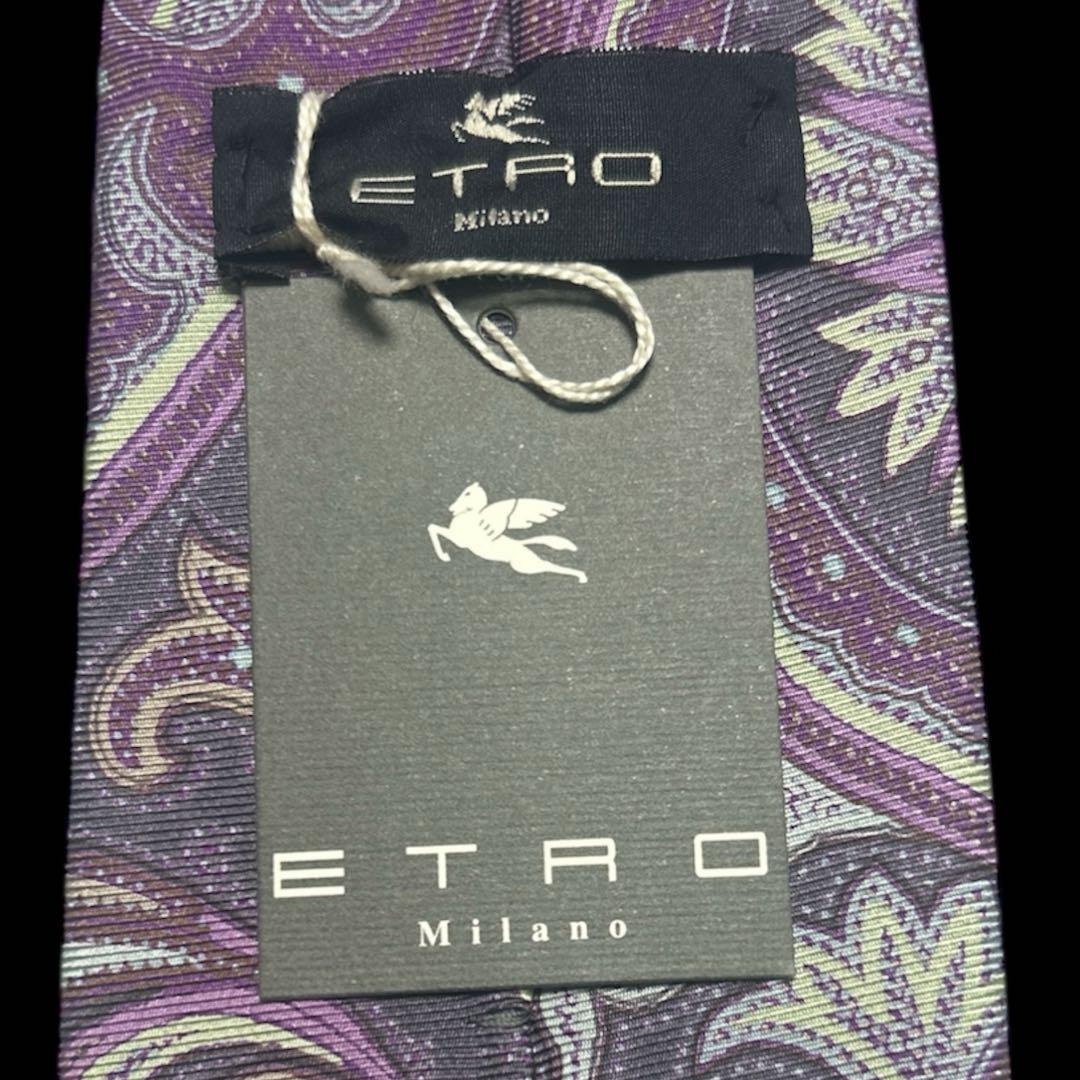 新品未使用　世界最高峰　エトロ ペーズリー　ネクタイ