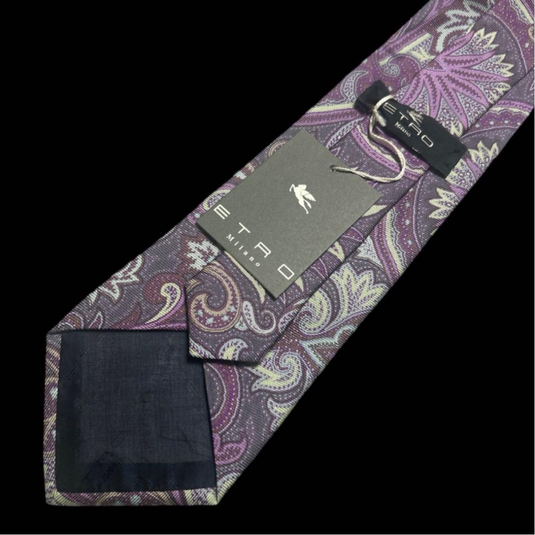 新品未使用　世界最高峰　エトロ ペーズリー　ネクタイ