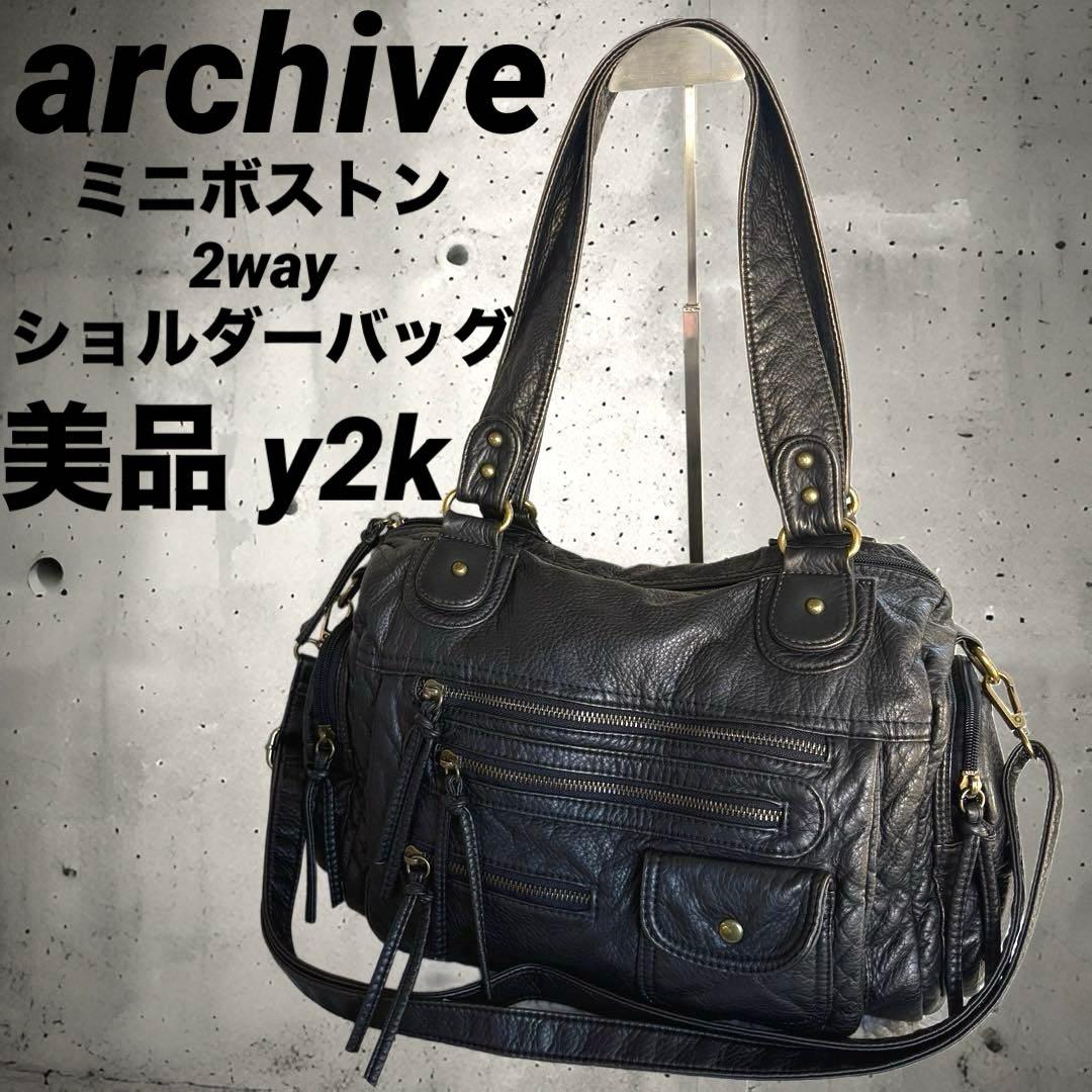 00s archive 2way shoulderbag city y2k 美品