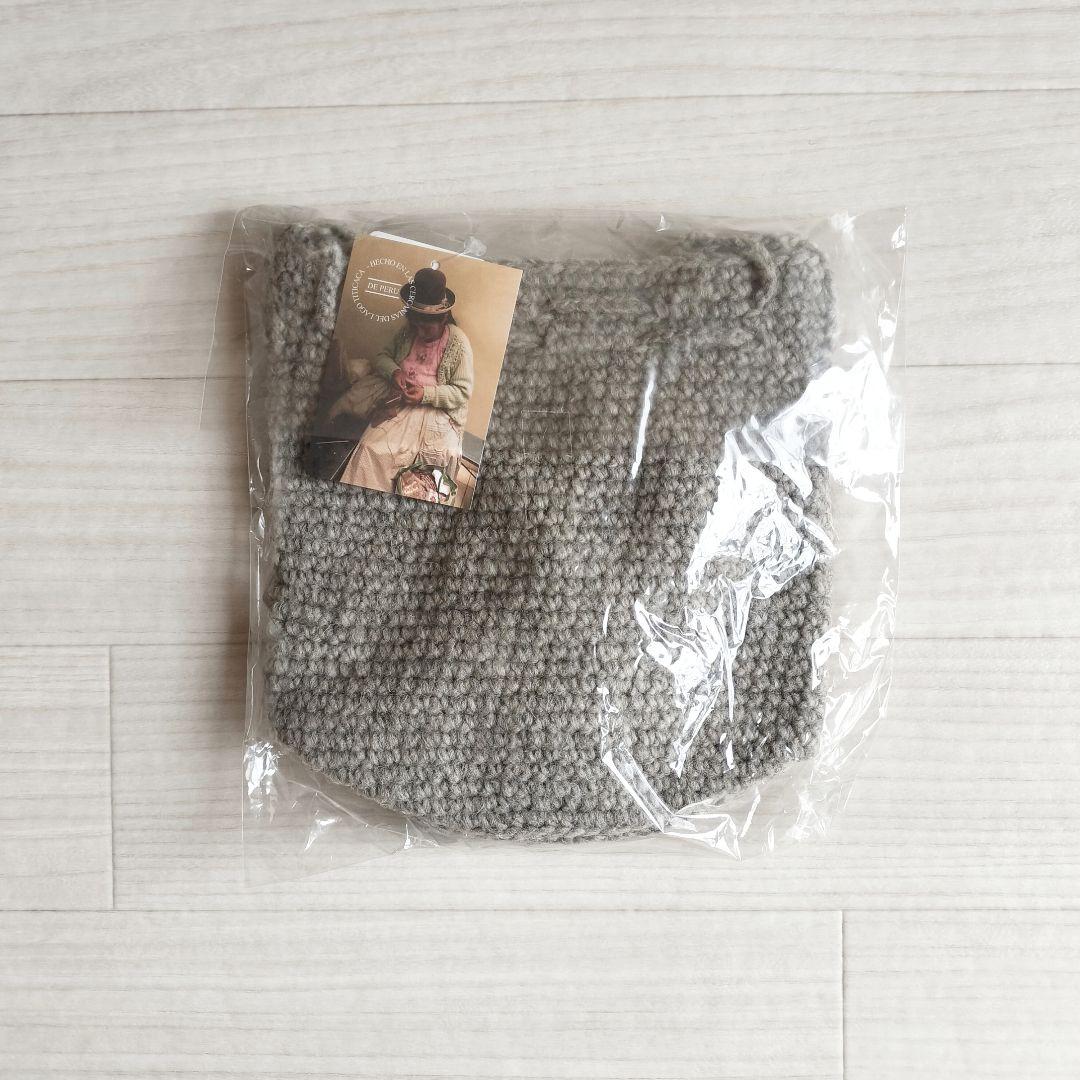 SM2＊ tsuharu ＊ペルーニット手編み前後着ベスト＊ベージュ★ 新品 ★