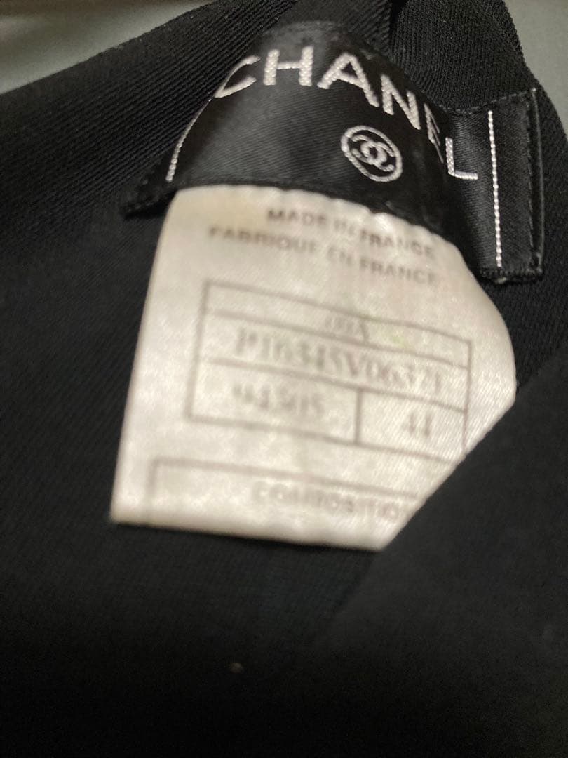 シャネル ワンピース 44 ブラック CHANEL キャミ