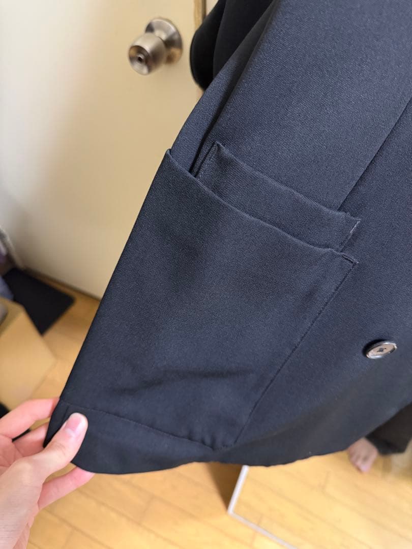 【美品】CABaN ライトウールギャバジン ダブルブレストジャケット