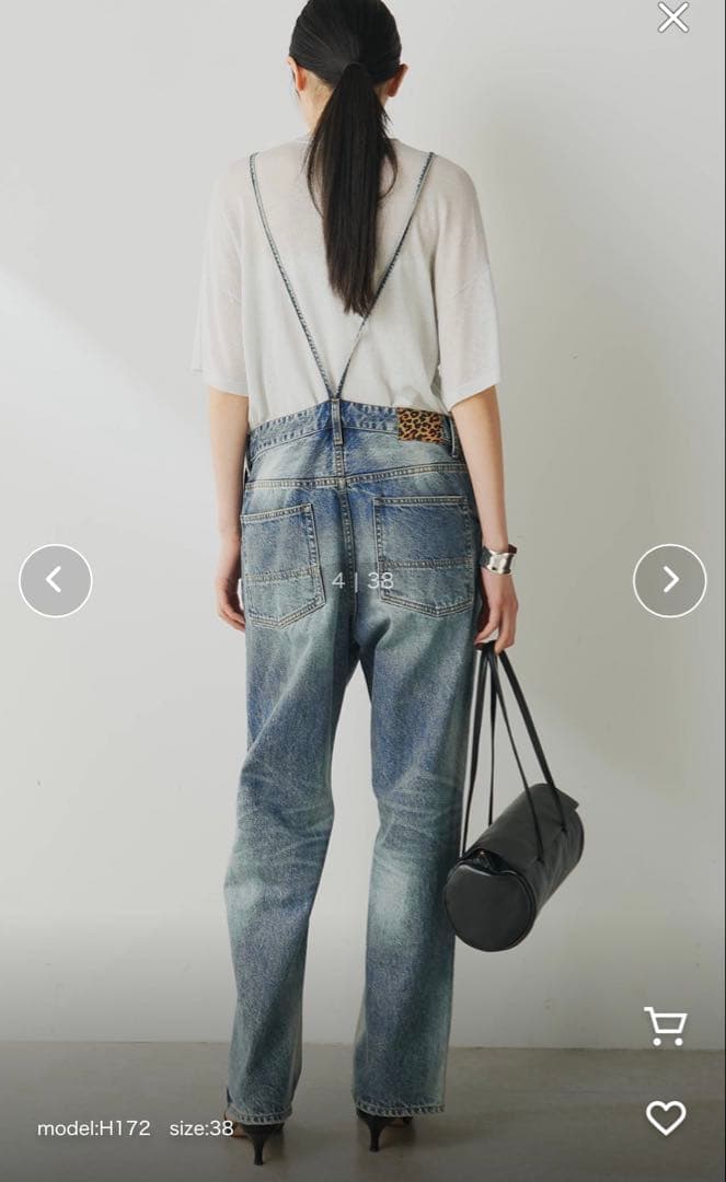 【新品未使用タグ付き】ウィムガゼット デニムオールインワン　フリーサイズ