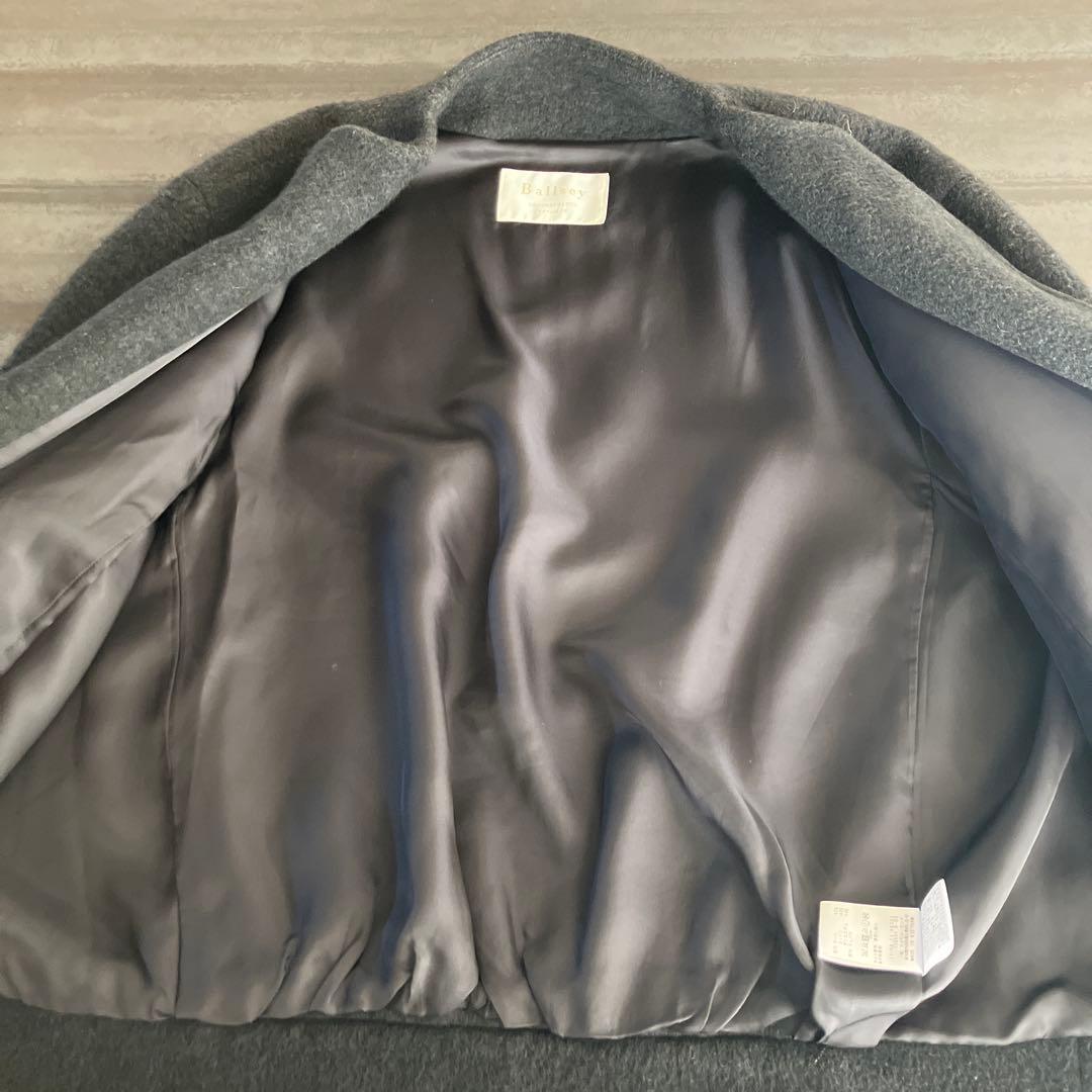 グレー_Ballsey ウールパイルミルド ビルドネックショートコート