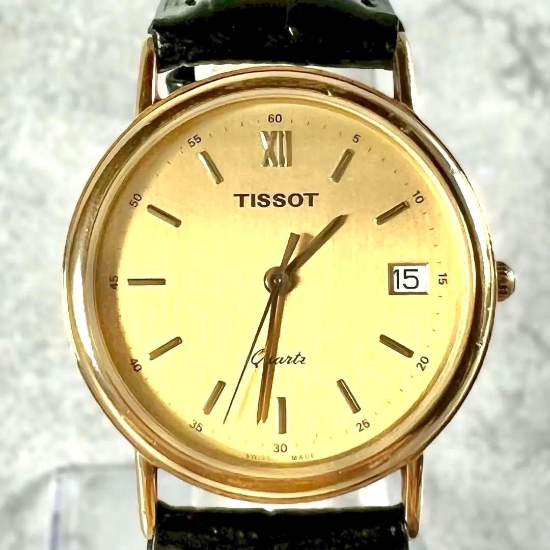 TISSOT ティソ クォーツ 腕時計 ゴールド C260 メンズ 稼働