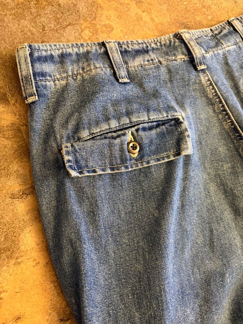 90s RRL DoubleRL 三つ星タグ デニムカーゴパンツ W32