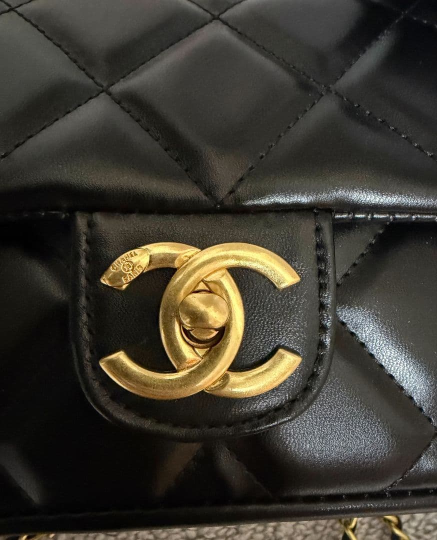 Mぴー☆CHANEL キルティングショルダーバッグハートチェーンノベルティ