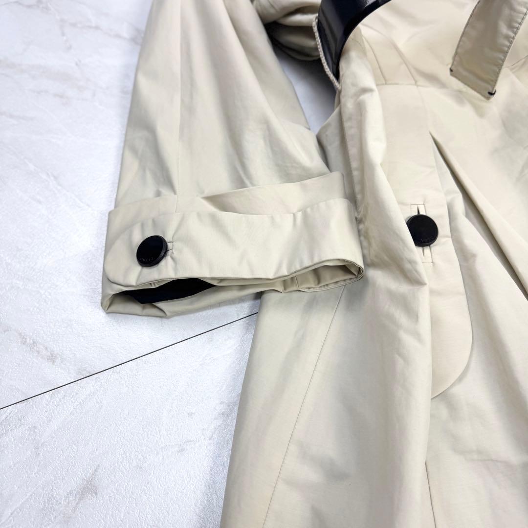 グッチ トムフォード期 ナイロン トレンチコート ヘップバーン型 レザーベルト