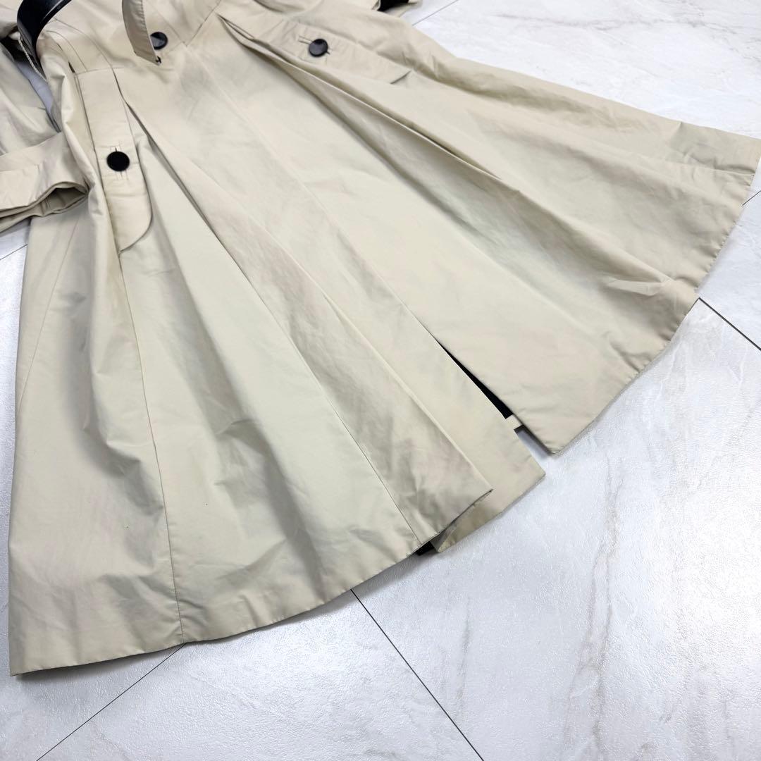 グッチ トムフォード期 ナイロン トレンチコート ヘップバーン型 レザーベルト