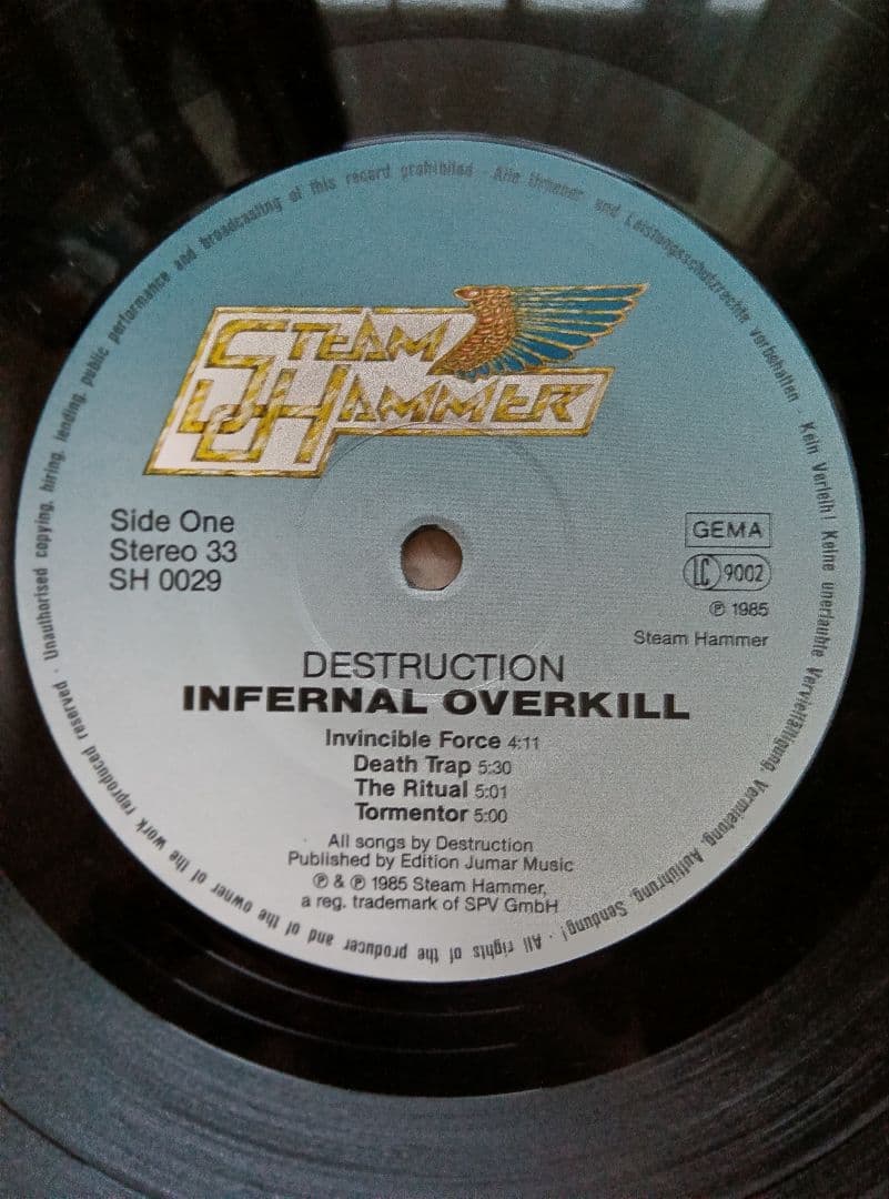 ●LPレコード destruction / infernal overkill