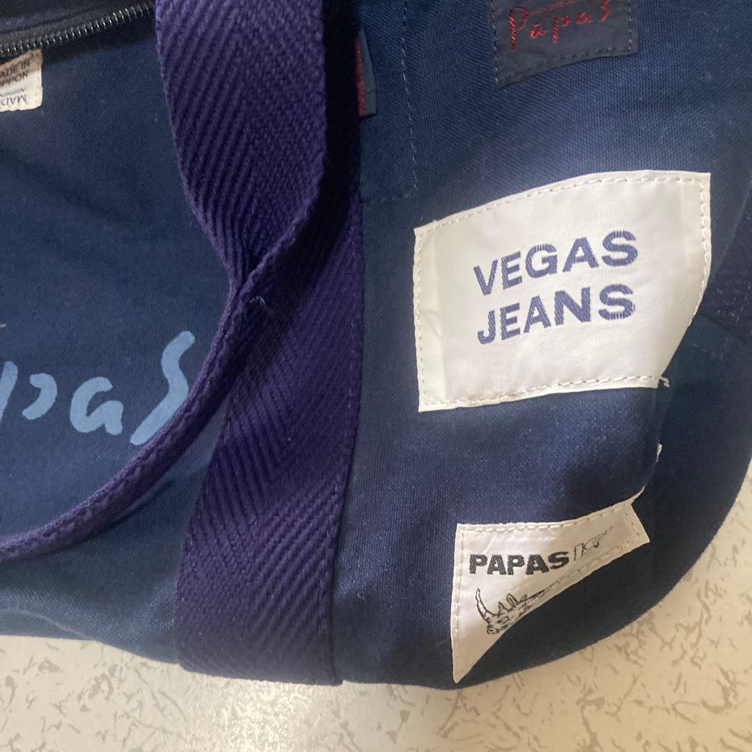 Papas エコバッグ Vegas Jeans ネイビー