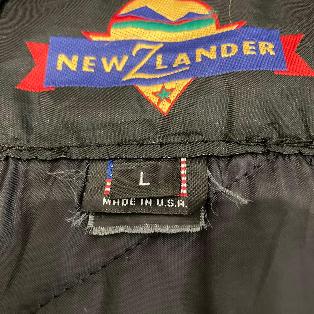 90s ヴィンテージ USA製 【Ford 】 本革レザー ウール スタジャン