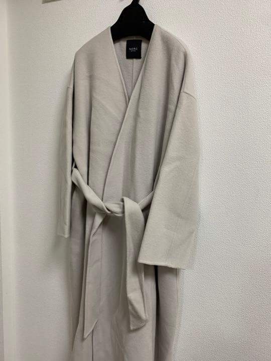 3040 N.O.R.Cbytheline ウールコート　ホワイト　S