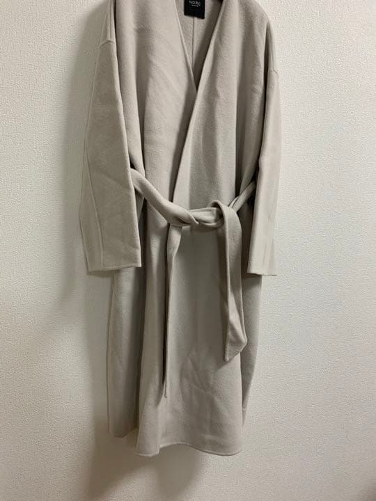 3040 N.O.R.Cbytheline ウールコート　ホワイト　S