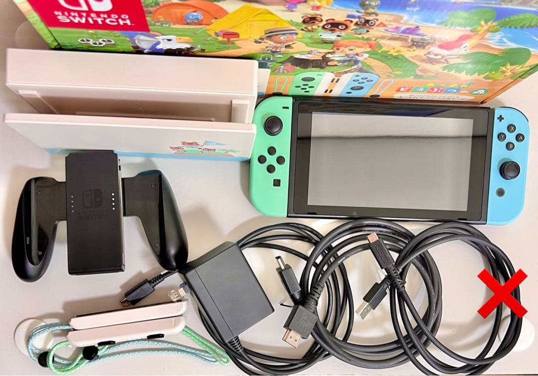 【Switch】あつ森版 本体/付属品欠け無し【SDカード128GB付】最終値引