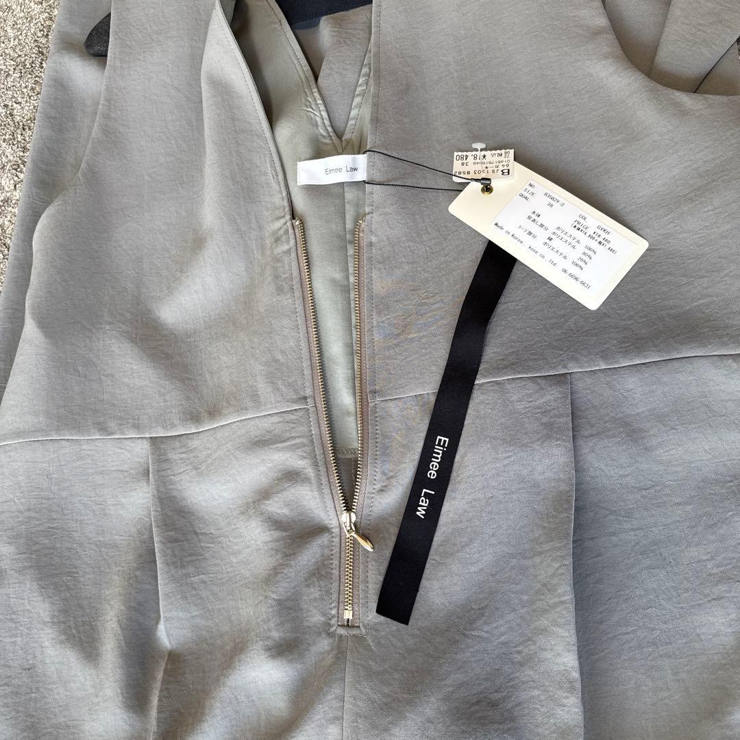 ヤマダヤ　EIMEELAW グレー ノースリーブ オールインワン