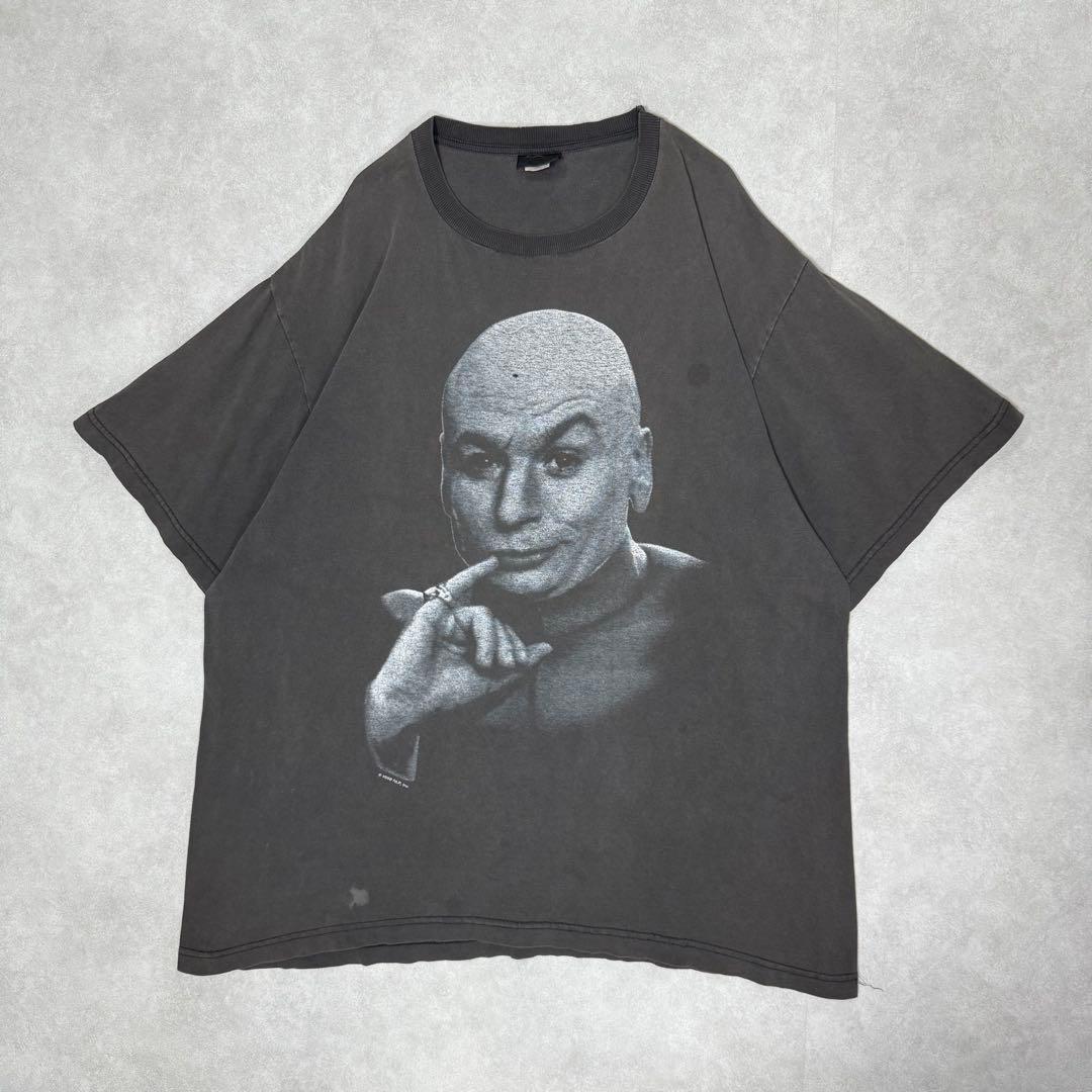 古着 90s DR. EVIL 山田蓮着用 半袖 シャツ ブラック 黒 ①