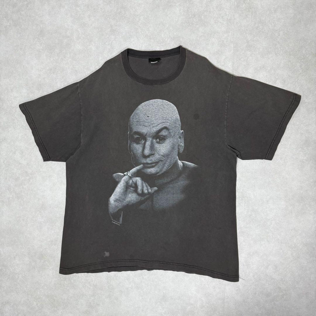 古着 90s DR. EVIL 山田蓮着用 半袖 シャツ ブラック 黒 ①