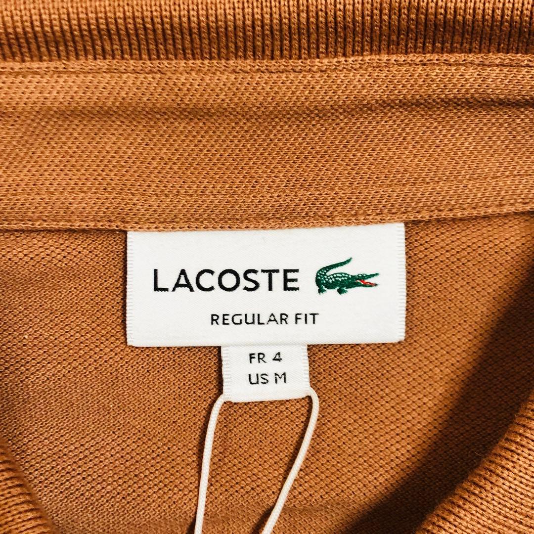 【新品 タグ付き】ラコステ ワンポイントロゴ 同系色ロゴ ポロシャツ Lサイズ